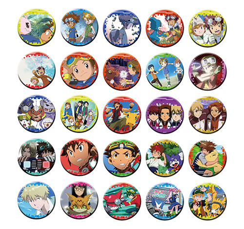 デジモン 20周年缶バッジ