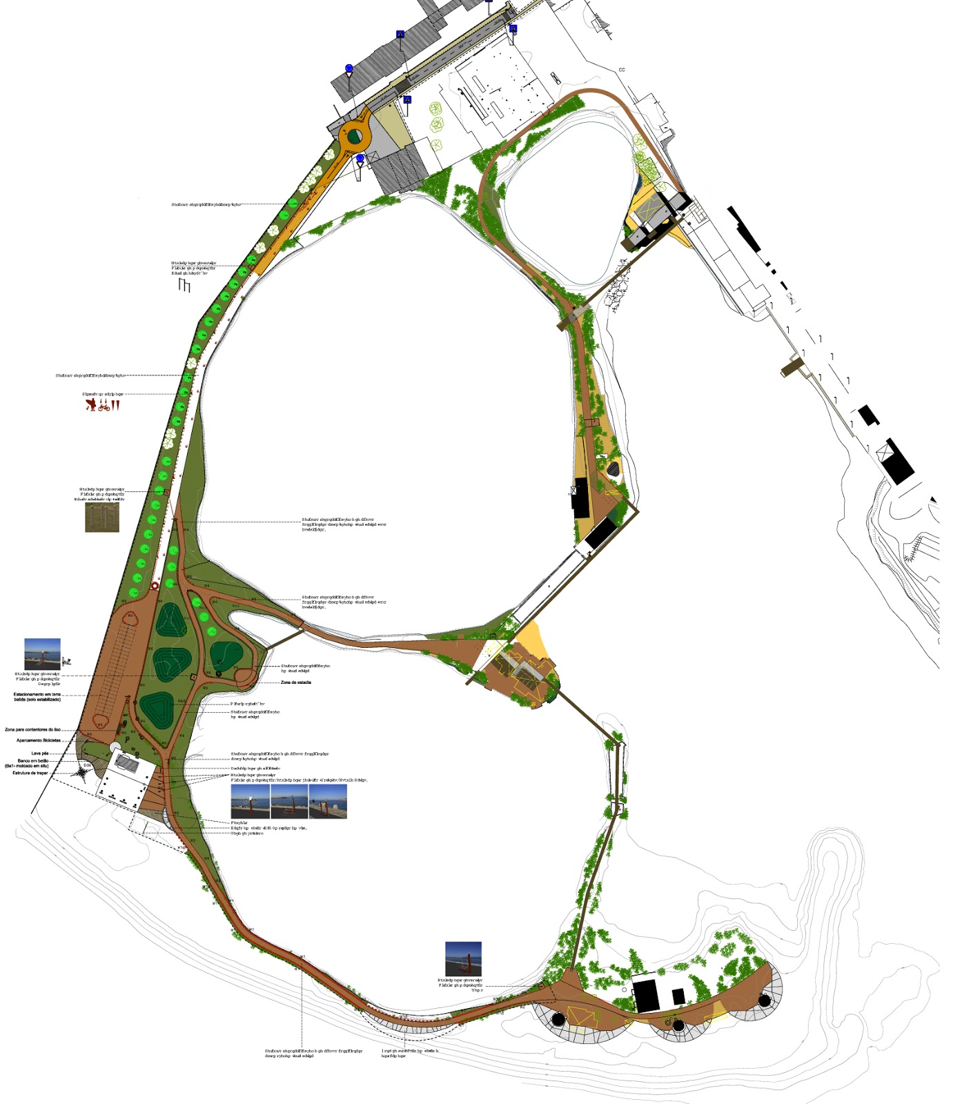 Plano da Praia Fluvial e Circuito da Alburrica