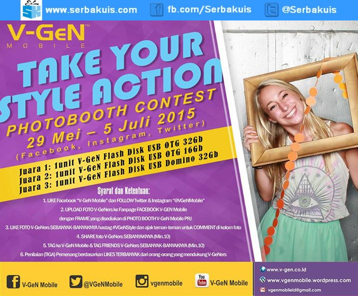 Take Your Style Action Photobooth Contest Berhadiah 3 Flashdisk