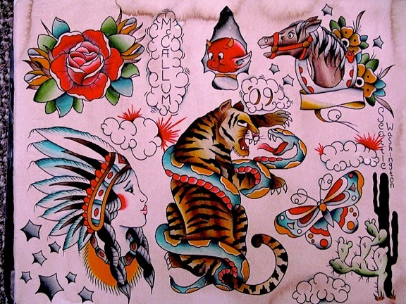 tattoo flash sheets