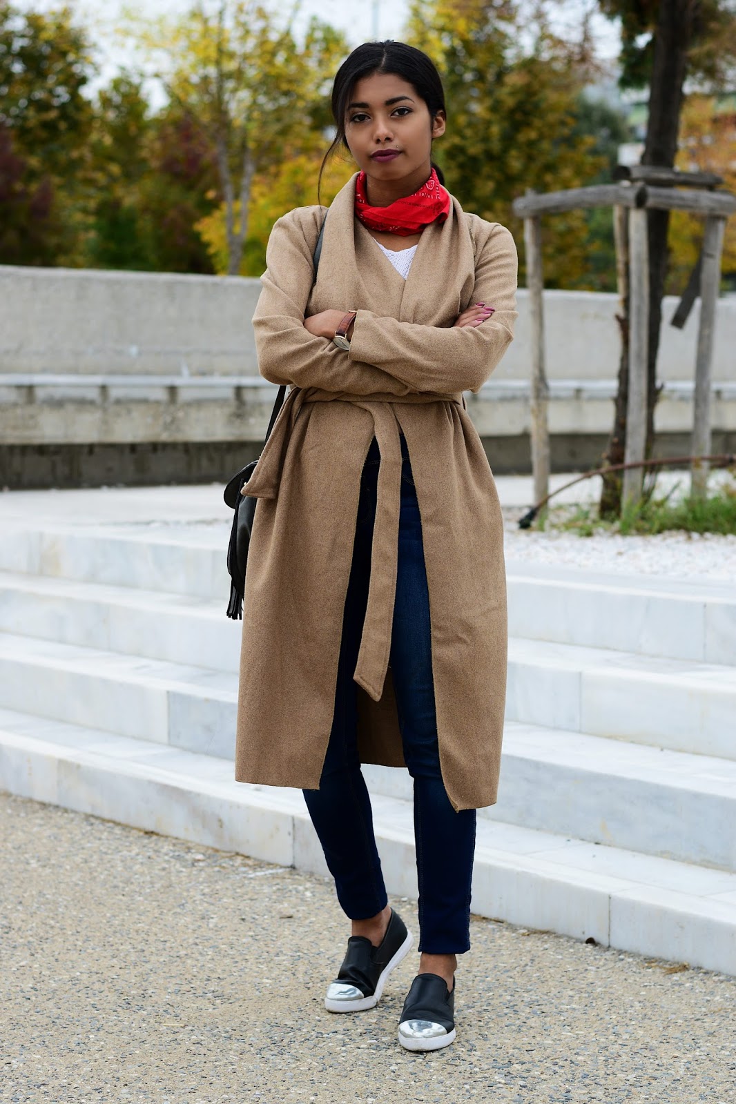 best way to wear a waterfall coat
