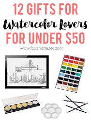 watercolor gifts artists under journalers gift