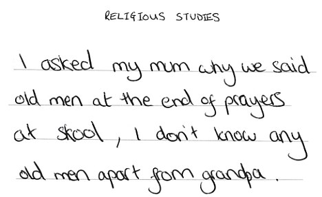 andrew's blog: Funny kid's exam answers