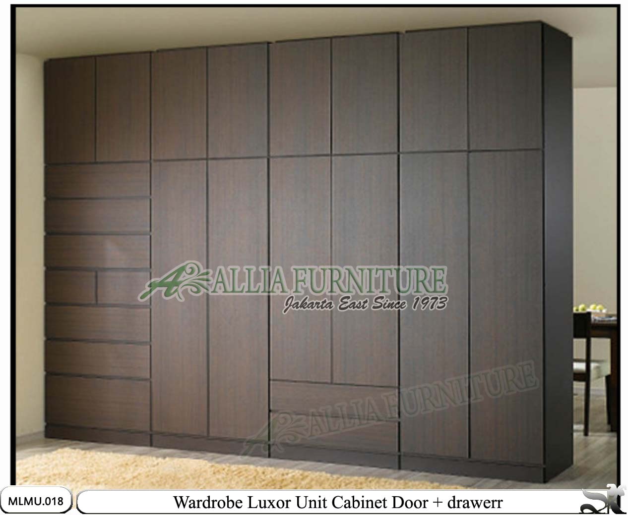  Lemari minimalis full unit cabinet Luxor Allia Furniture