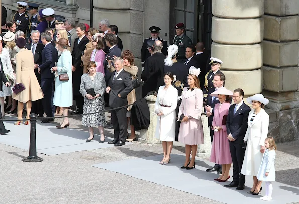 Crown Princess Victoria, Princess Estelle, Prince Oscar, Prince Daniel, Princess Sofia, Princess Madeleine of Sweden and Christopher O'Neill,