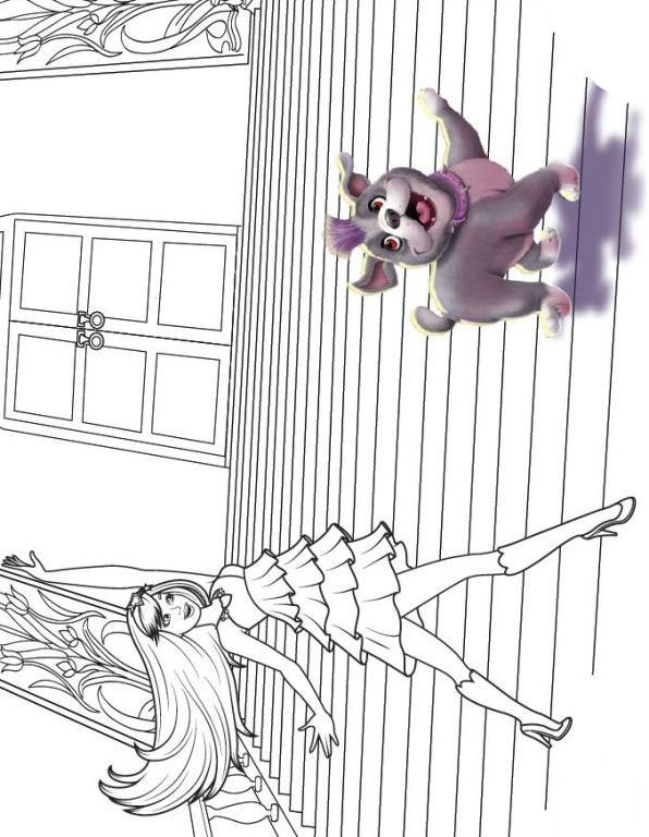 Ausmalbilder zum Ausdrucken Malvorlagen Barbie Popstar