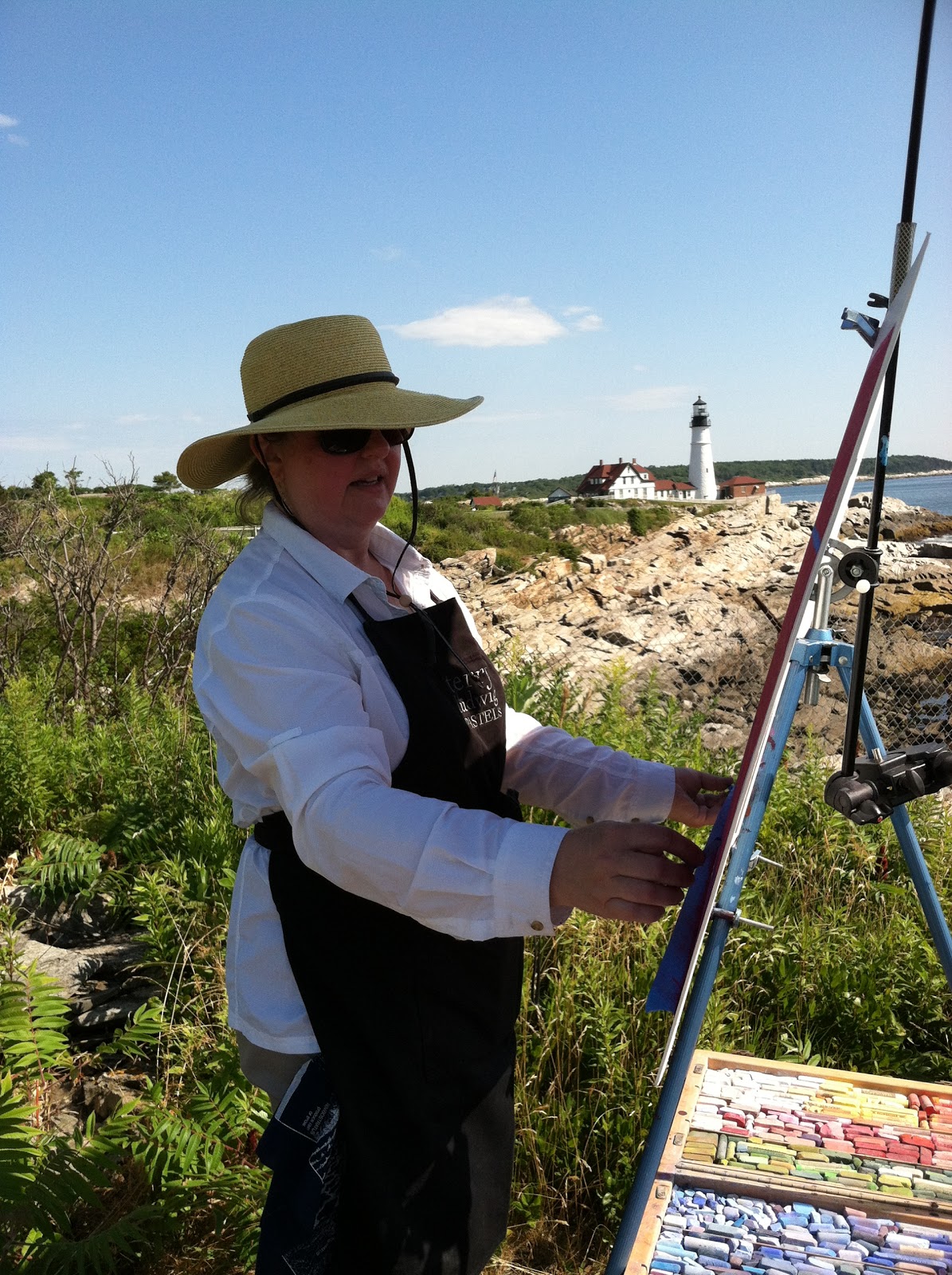 Paint for Preservation for the Cape Elizabeth Land Trust "From Delano Park"