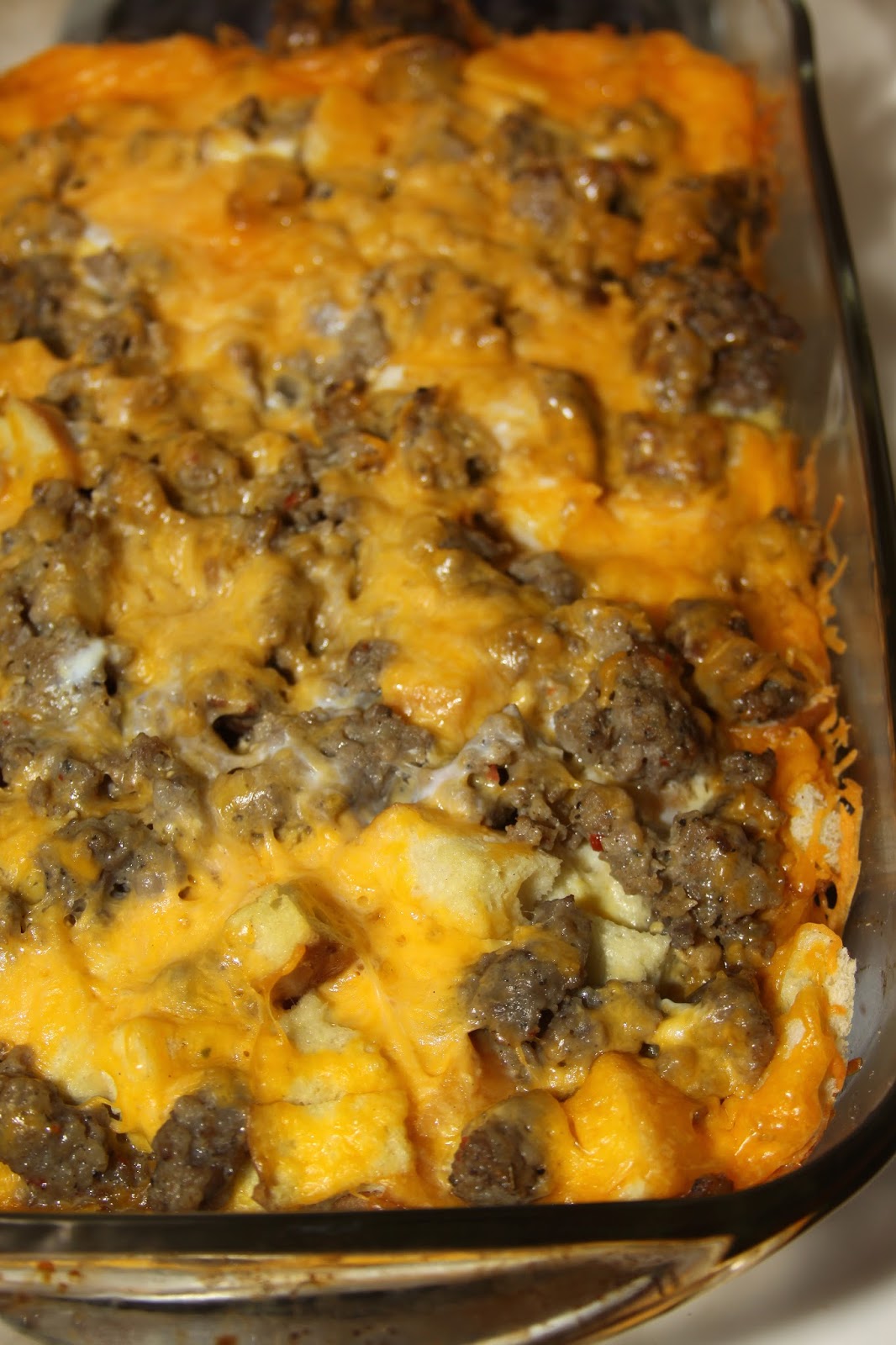 For the Love of Food Overnight Bread Pudding Breakfast Casserole