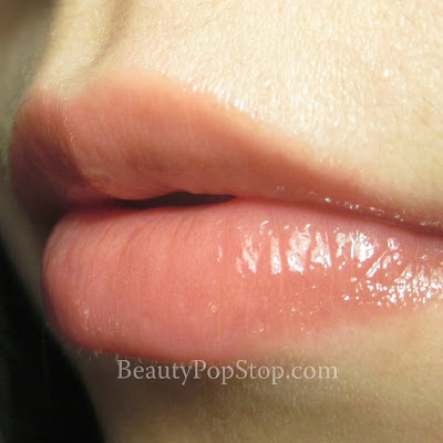 Naked Princess Naked Shine Lip Gloss in Barely Coral Swatch