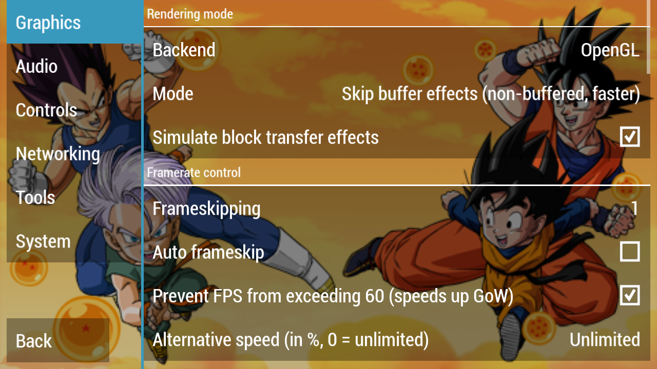 The Best PPSSPP Game Setting Of Dragon Ball Z Tenkaichi Tag Team