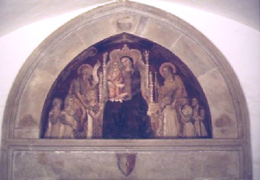 vergine in trono con bambino