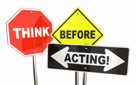 think stop before acting act signs warning sign illustration safety yellow change 3d clipart thought dreamstime ahead isolated dangerous fotolia