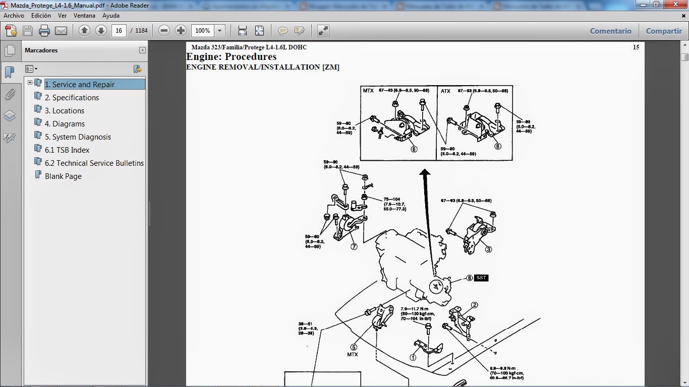 mazda tribute 2001-2007 workshop manual pdf