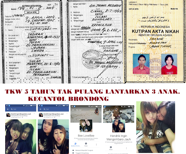 5 Tahun TKW  Asal Magetan Terlantarkan 3 Anak, Karena Kepincut Brondong