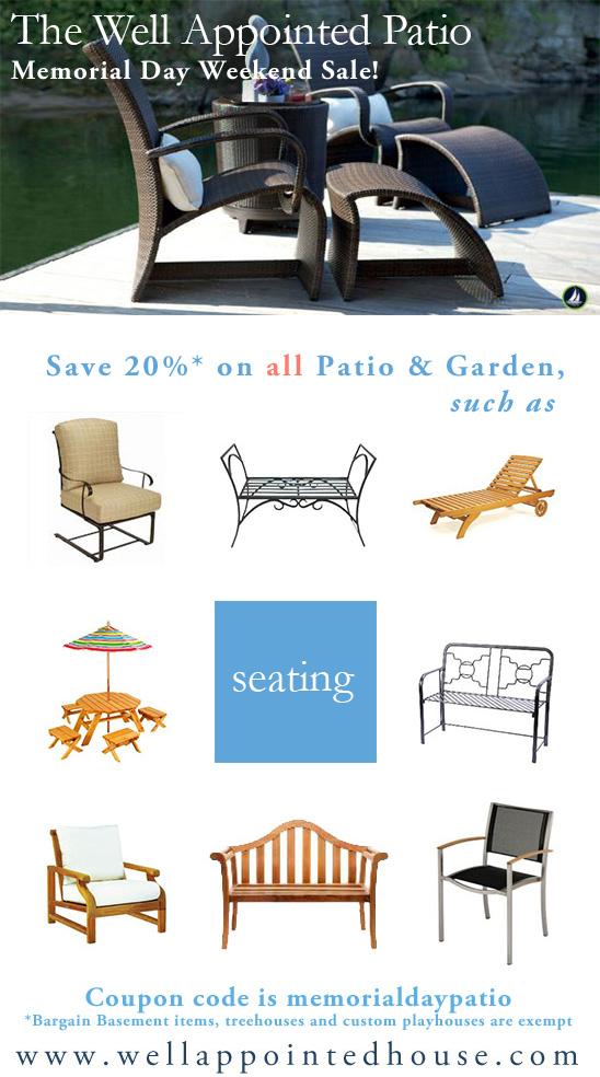 Memorial Day Patio Garden Sale At The Well Appointed House