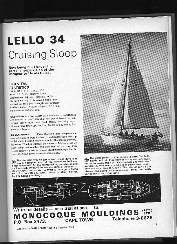 lello 34 sailboat data