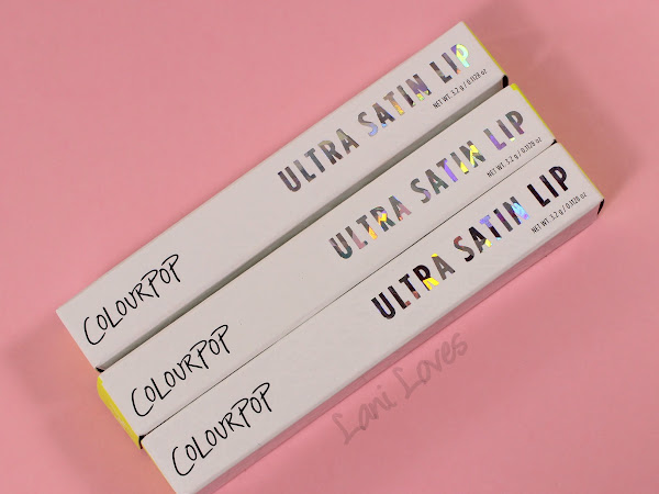 ColourPop Ultra Satin Lips - Magic Wand, November and Cozy Swatches & Review