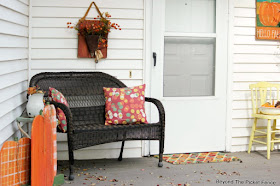 fall porch decor on a budget