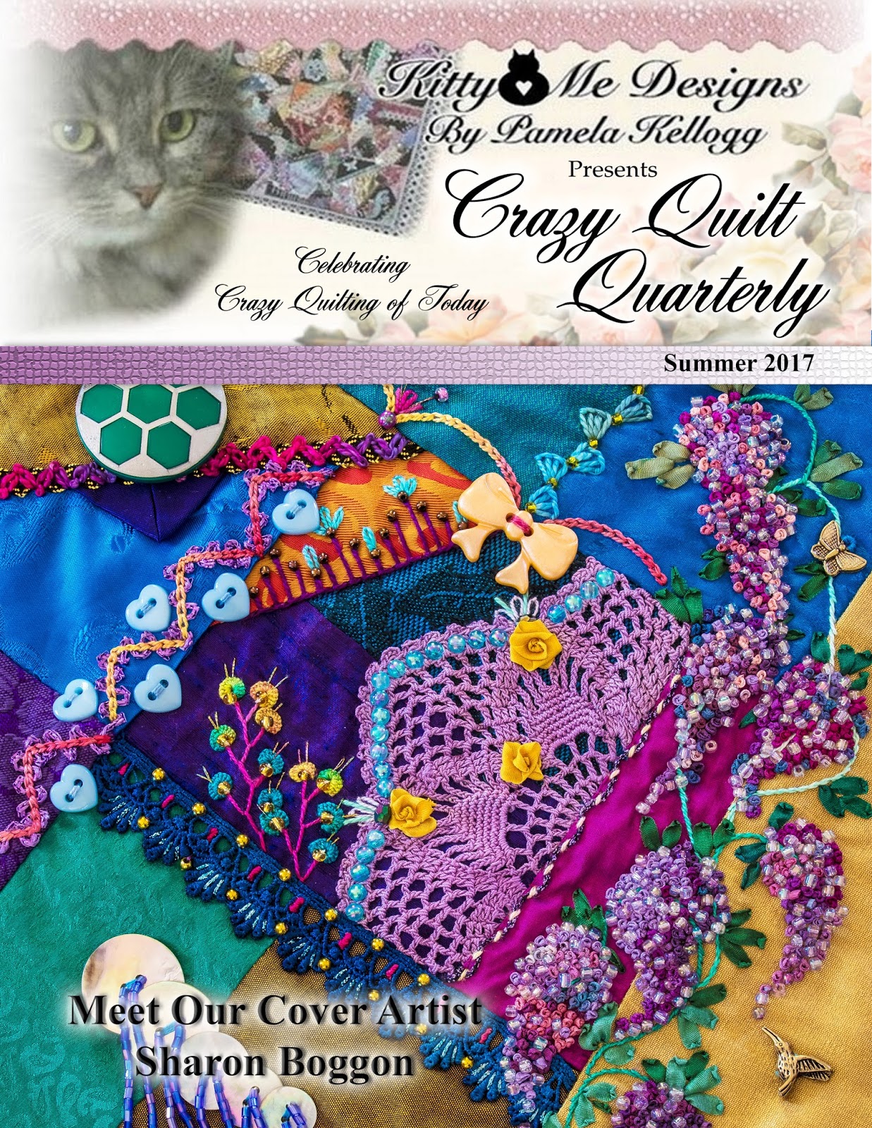 Kitty And Me Designs Crazy Quilt Quarterly Magazine Summer 2017 Is Now