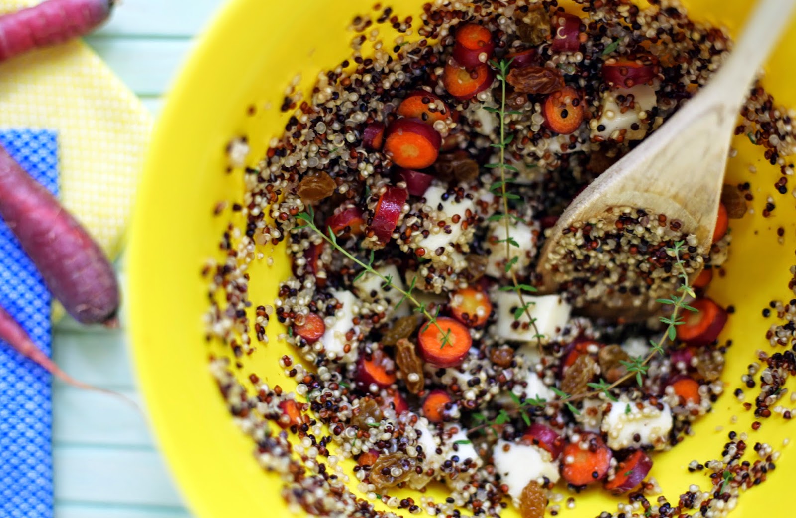 Dairymaid Diary Quinoa Salad with Mozzarella and Drunken Raisins