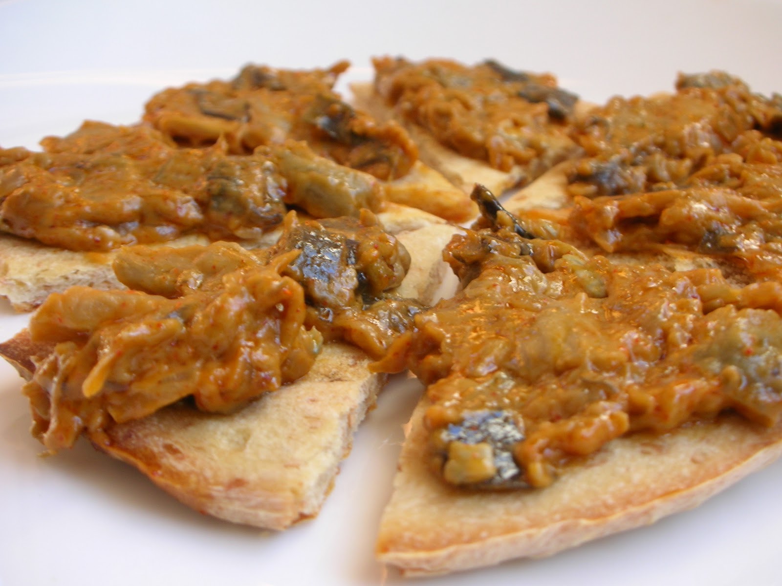 Easily Good Eats Eggplant and blue cheese spread recipe