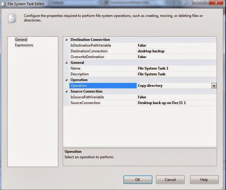IT Journey Working with File System Task in SSIS