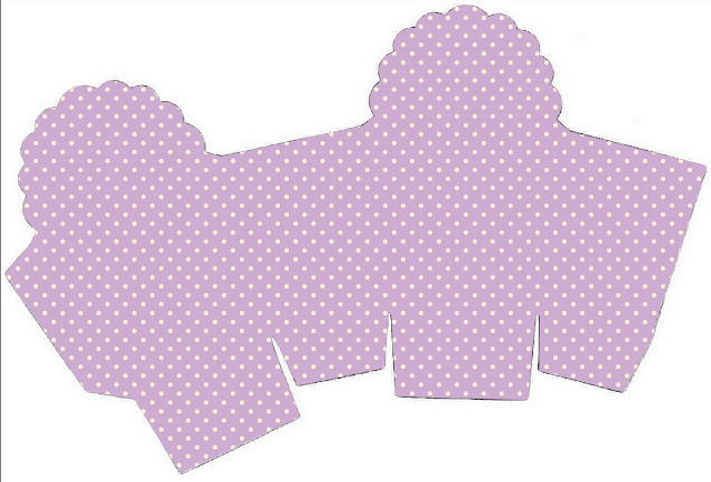 Lila con Lunares Blancos y Lazo Rojo: Cajas para Primera Comunión para Imprimir Gratis. Lila con Lunares Blancos y Lazo Rojo: Cajas para Primera Comunión para Imprimir Gratis.