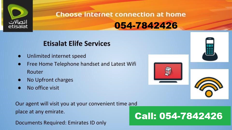 Etisalat Elife Transfer Of Ownership Etisalat eLife Internet Call-0547842426