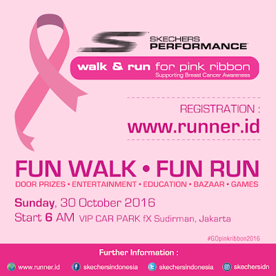 Skechers Pink Ribbon Fun Walk And Fun Run 2016 Jakarta Skechers Pink Ribbon Fun Walk And Fun Run 2016 Jakarta FX Sudirman Jl. Jenderal Sudirman Bundaran Hotel Indonesia