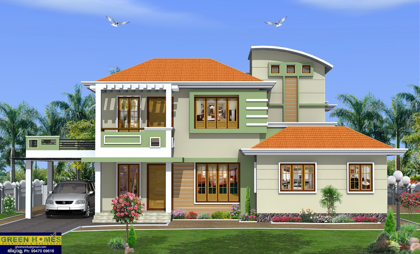 Green Homes Construction Contemperory Style Home 1850 Sq feet