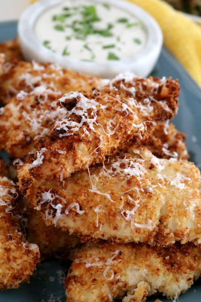 AIR FRYER GARLIC PARMESAN CHICKEN TENDERS FOOD DAILY