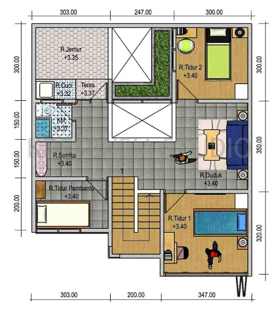 layout desain rumah
