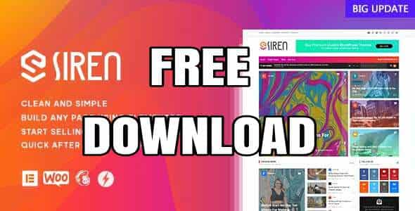 siren wordpress theme free download