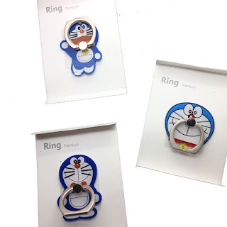  iring stand hp/ ring stand / ring stend hp Karakter 3D Doraemon 360 Derajat Murah Booming Tahun Ini