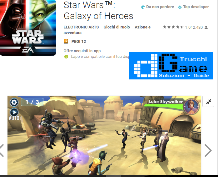 Trucchi Star Wars: Galaxy of Heroes Mod Apk Android v0.7.181815