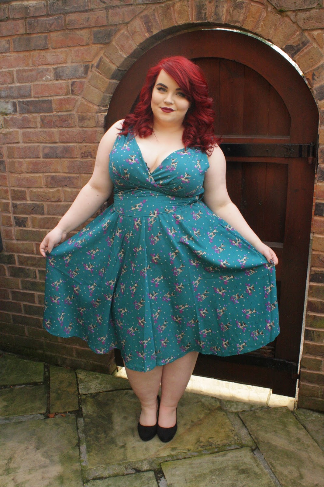 Bbw Coutures Teal Deer Dress She Might Be Loved