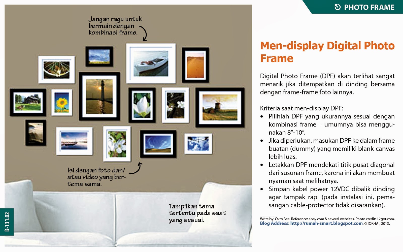 Rumah Smart Memperindah Dinding Dengan Digital Photo Frame Siapa Yang Dapat Menyangka Jika Diantara Susunan Photo Wall Ada Foto Selalu Berganti Itulah Salah Satu Fungsi Digital Frame