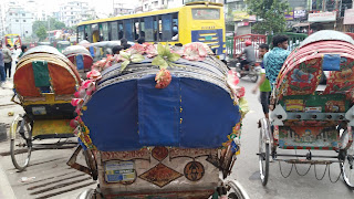 There are over 1 million rickshaws in Bangladesh
