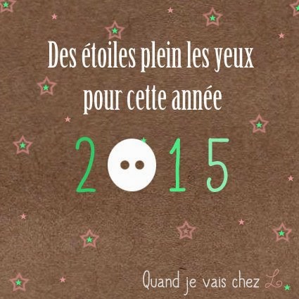carte de voeux nouvelle année étoiles boutons 2015