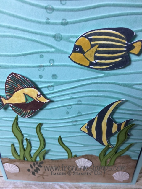 Big mouth fish, Seaside Shore, Stampin'Up!