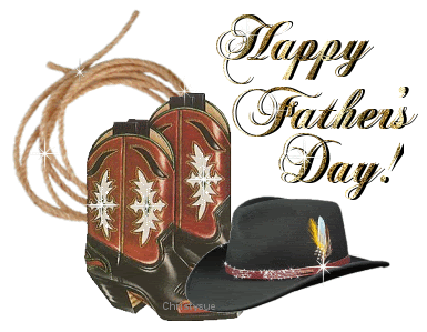 Free e-cards GIF animations: Cowboy stuff for happy Fathers day
