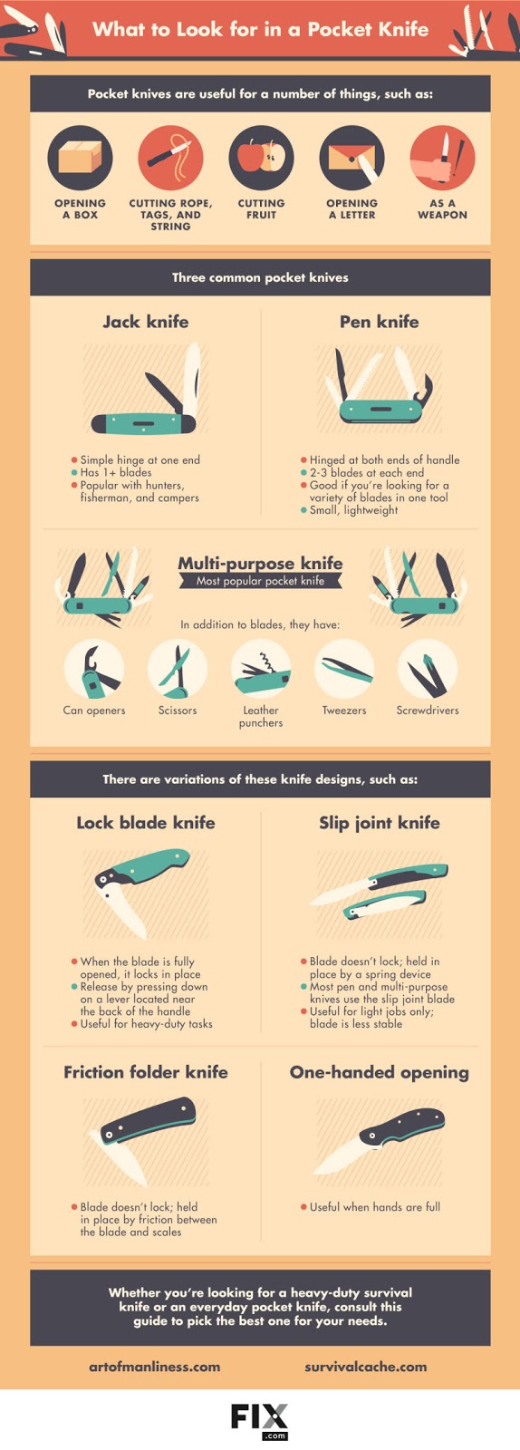 Pocket Knife Infographic
