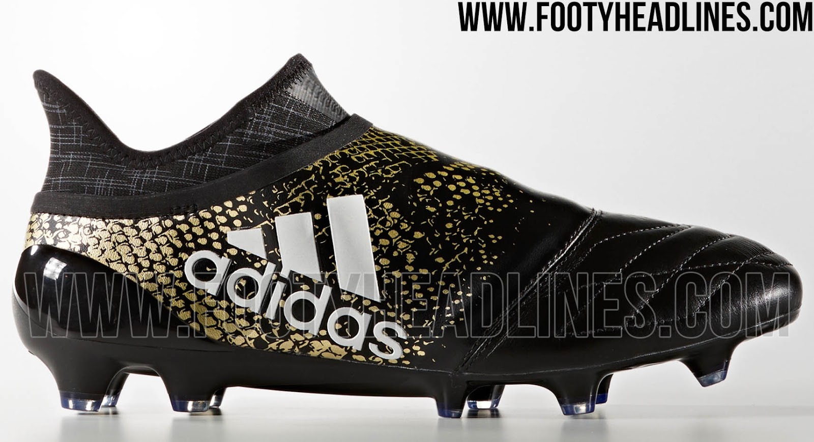 Black / Gold Adidas PureChaos 2016-2017 Leather Stellar Pack Boots Released - Footy Headlines