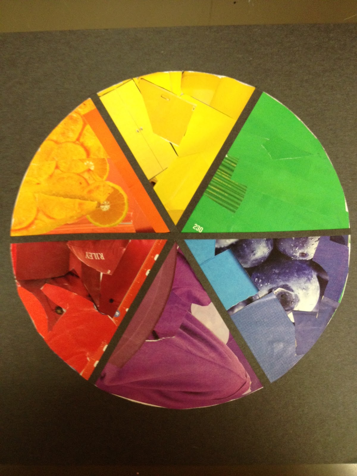 PCSST Art Studio!: Color Wheel - Collage