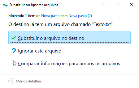 recortar ou copiar em diretorios diferentes