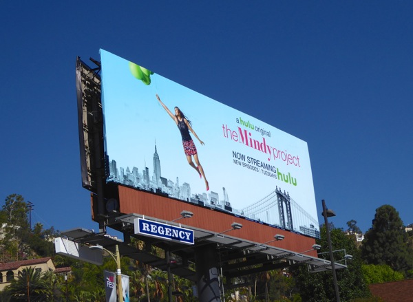 The Mindy Project season 4 Hulu billboard Mindy Project season 4 hulu billboard