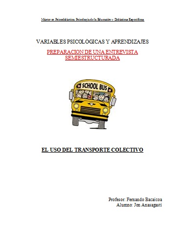 Teknologia eta Hezkuntza: Elkarrizketa estrukturatua