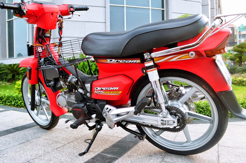 Honda Super Dream sơn đỏ nhám - Sơn xe máy
