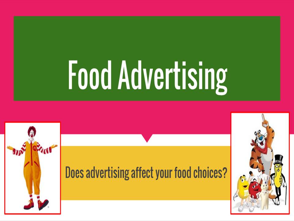 food advertising assignment
