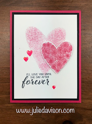 VIDEO: Simple Stamping Sponging Techniques ~ Forever Lovely Valentine's Day Card ~ Stampin' Up! 2019 Occasions Catalog ~ www.juliedavison.com